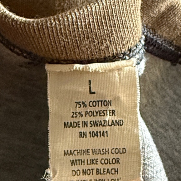 Quest Men’s Large Classic Tan Long Sleeve Men's Shirt - Picture 5 of 5